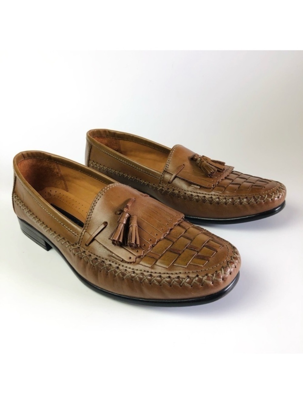 LAST CHANCE: Giorgio Brutini Le Glove Woven Tasseled Loafers
